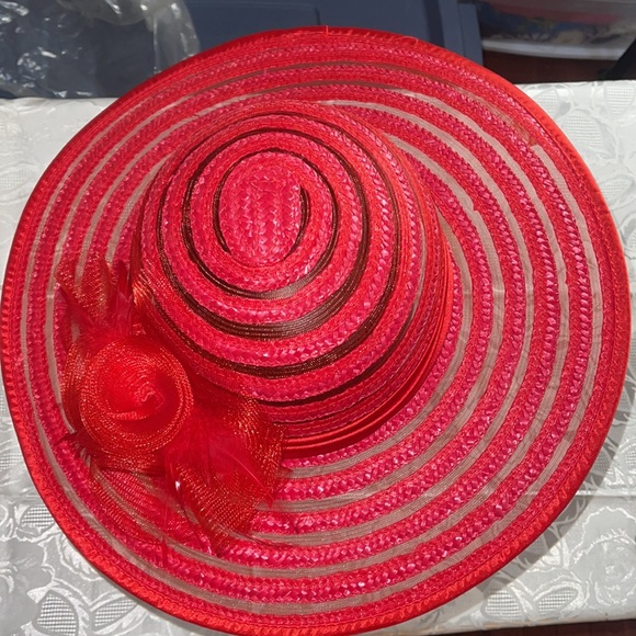 SUMMER HAT WITH MESH RIBBON & BOW - Picture 4 of 7